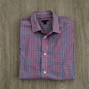 Ralph Lauren Red and Blue Casual Button Down Shirt
